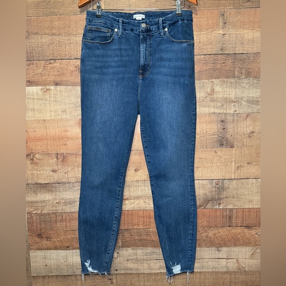 Good American Denim - Good American Blue Distressed Jeans